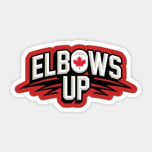 Elbows-Up Sticker